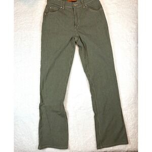 Vintage Palmetto's Green check pants juniors 26 x 31 retro skater indie 70s boot